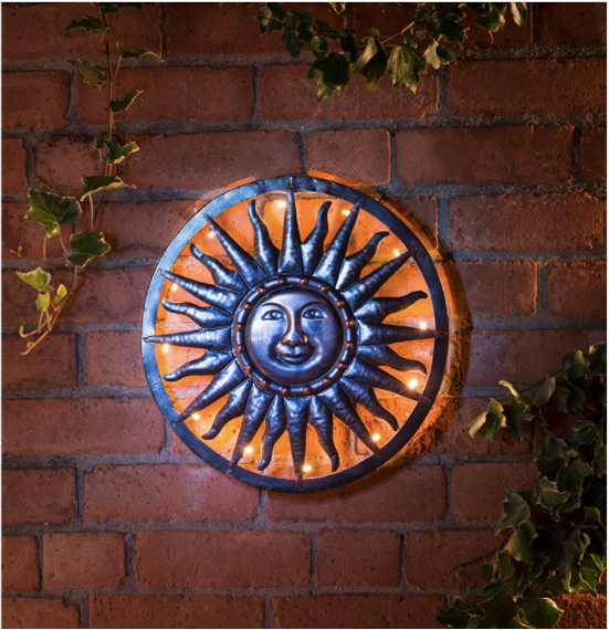 solar sun decor