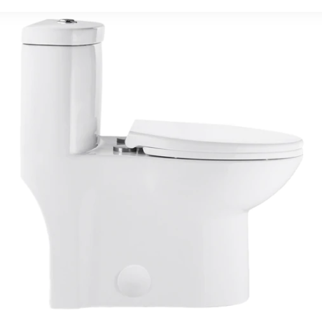 Swiss Madison Voltaire One-Piece Elongated Toilet Side Flush 1.28 GPF - SM-1T114, Matte Black