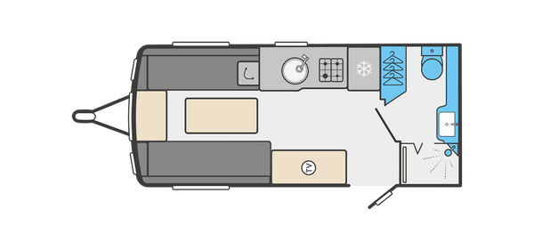 Swift Challenger 480 and 480 SE Floorplan