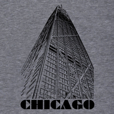 Black Chicago line art - Chicago - T-Shirt