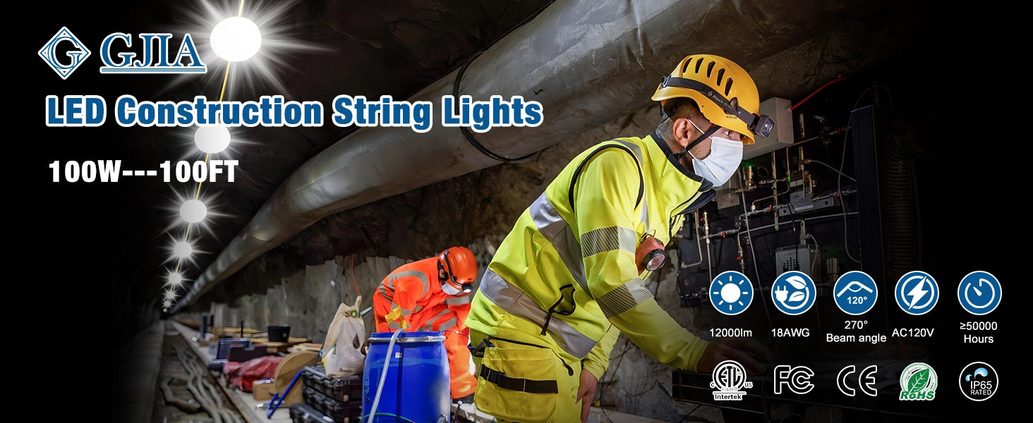 LED Construction Work String Light