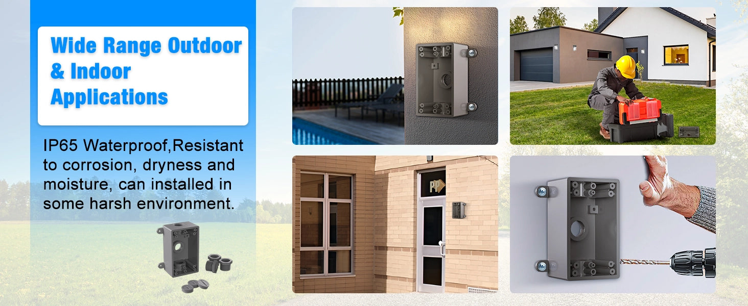 Weatherproof Round Electrical Outlet Box