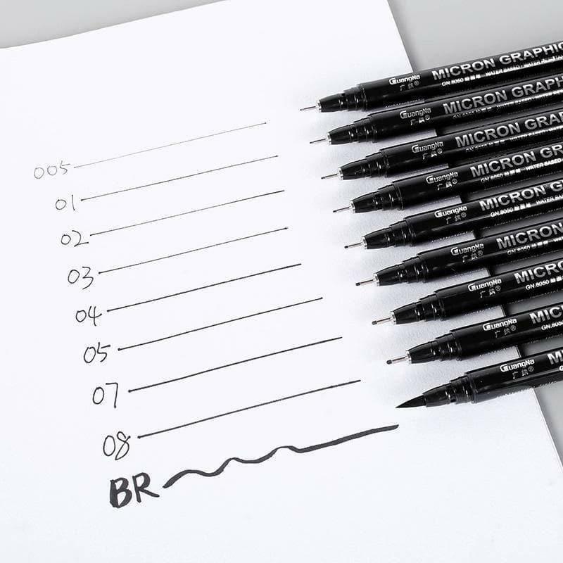 GuangNa Graphic Fineliner Pen Set – Artiful Boutique
