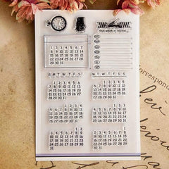 Perpetual Calendar Stamp | Floral Calendar Planner Stamp | Agenda Planner  Minimalist Journal | Bujo Rubber Stamp | Bullet Journal Stamps BJ — Modern