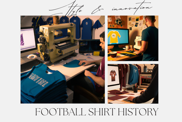 classic football shirt design - AI generated collage of designers working on football shirts
