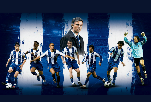 FC Porto 2004 team and manager collage