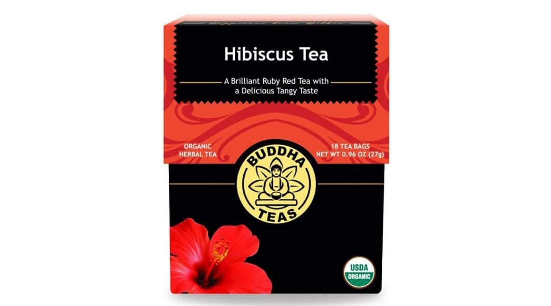 Buddha Teas - Hibiscus Tea, 0.96 Oz - front