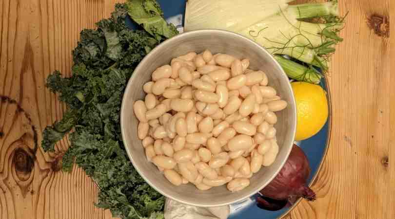 Cannellini Beans and Greens ingredients