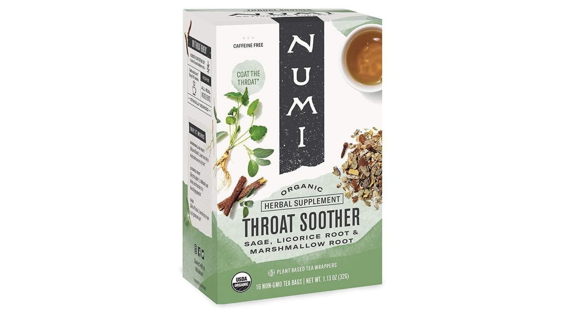 Numi Tea - Throat Soother Tea, 1.13 oz - front