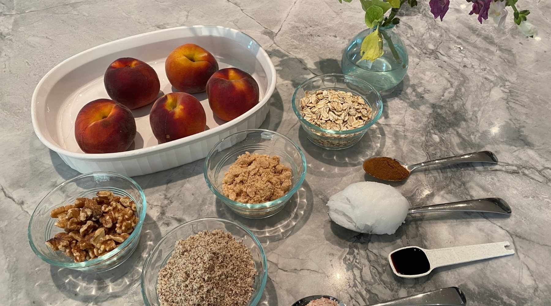 Peach Crisp ingredients