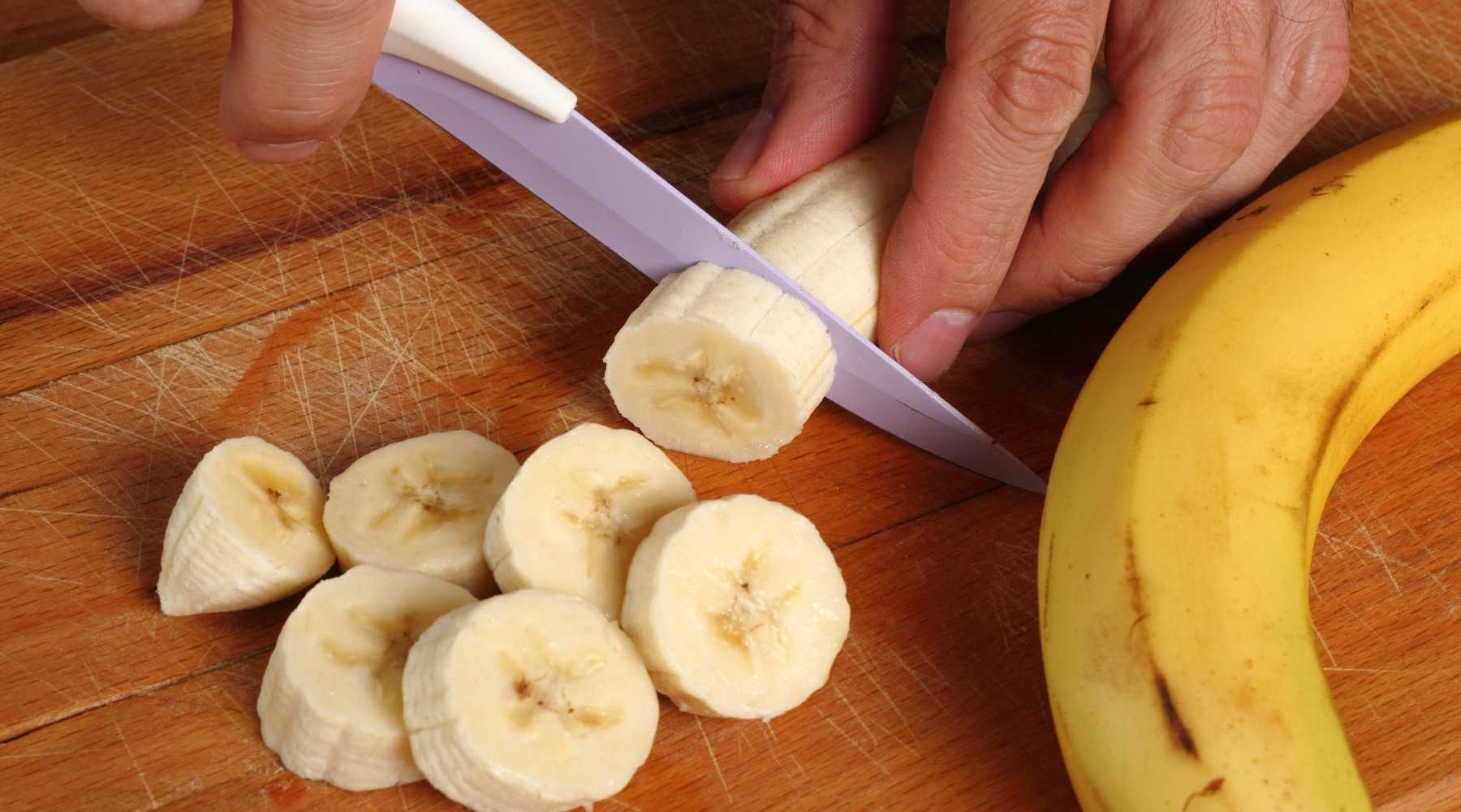 peel and slice the banana