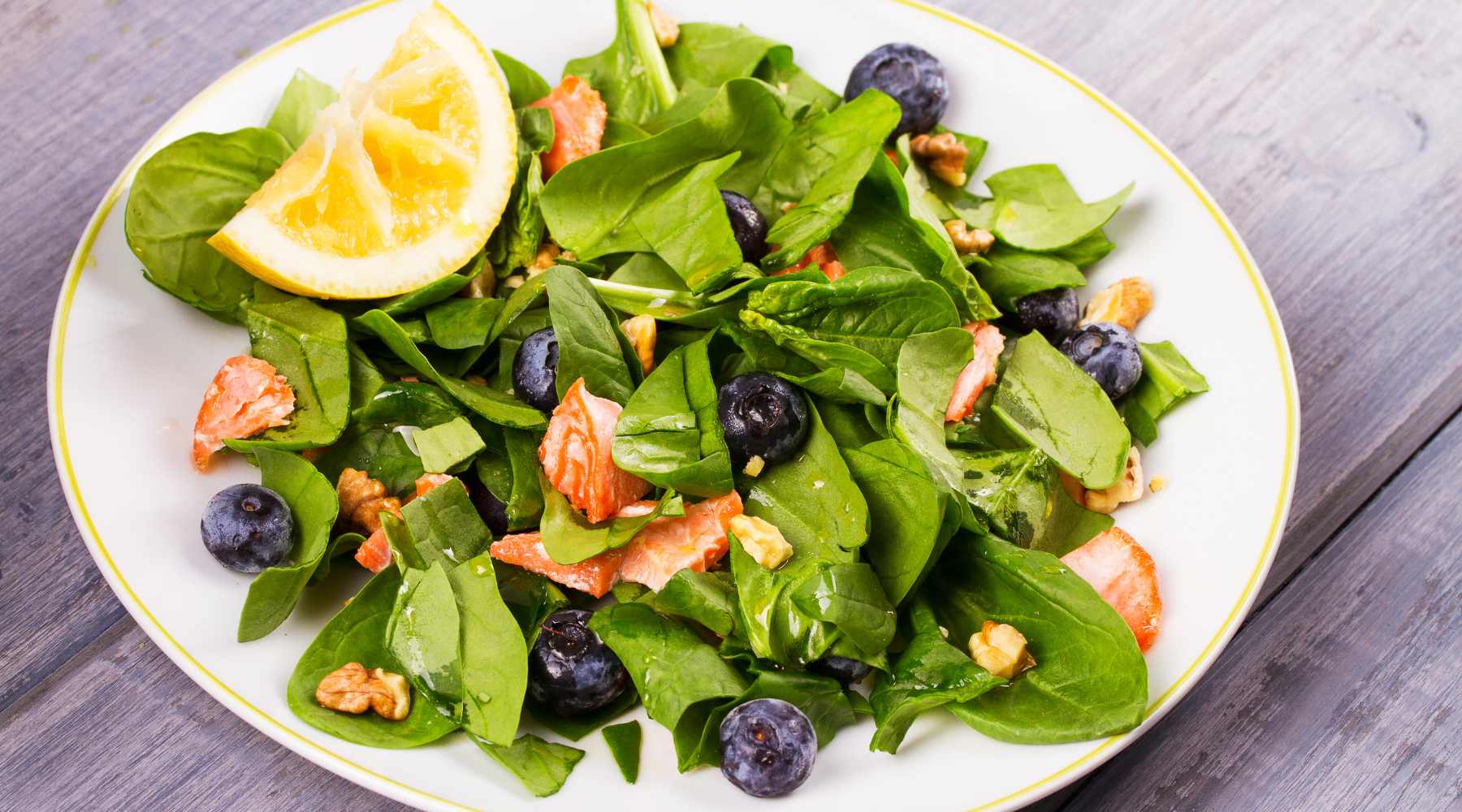 Spinach and Blueberries