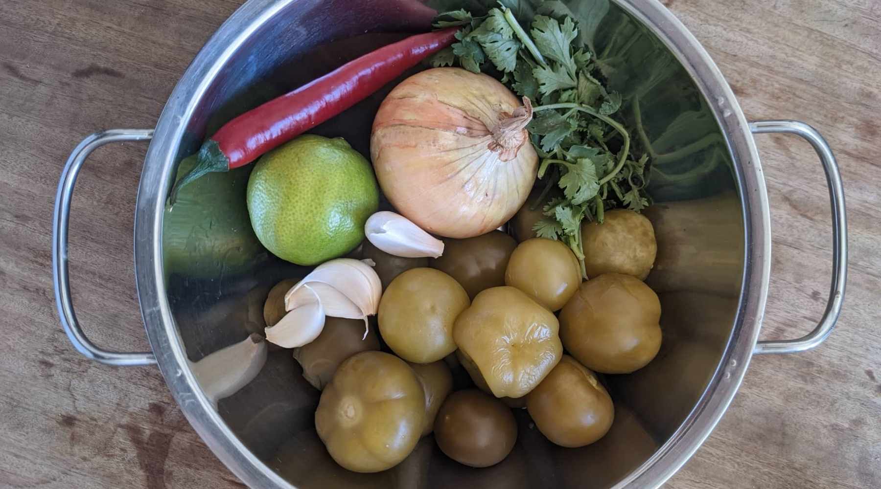 Tomatillo Salsa Verde - Ingredients