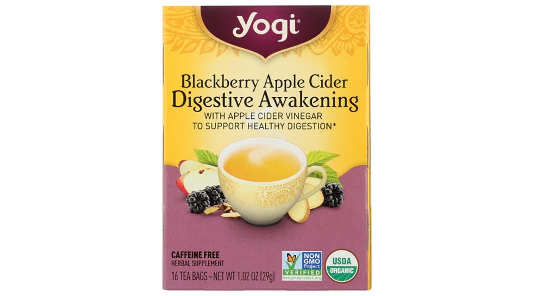 Yogi Tea - Blackberry Apple Cider Digestive Awakening, 16 Bags - buy now