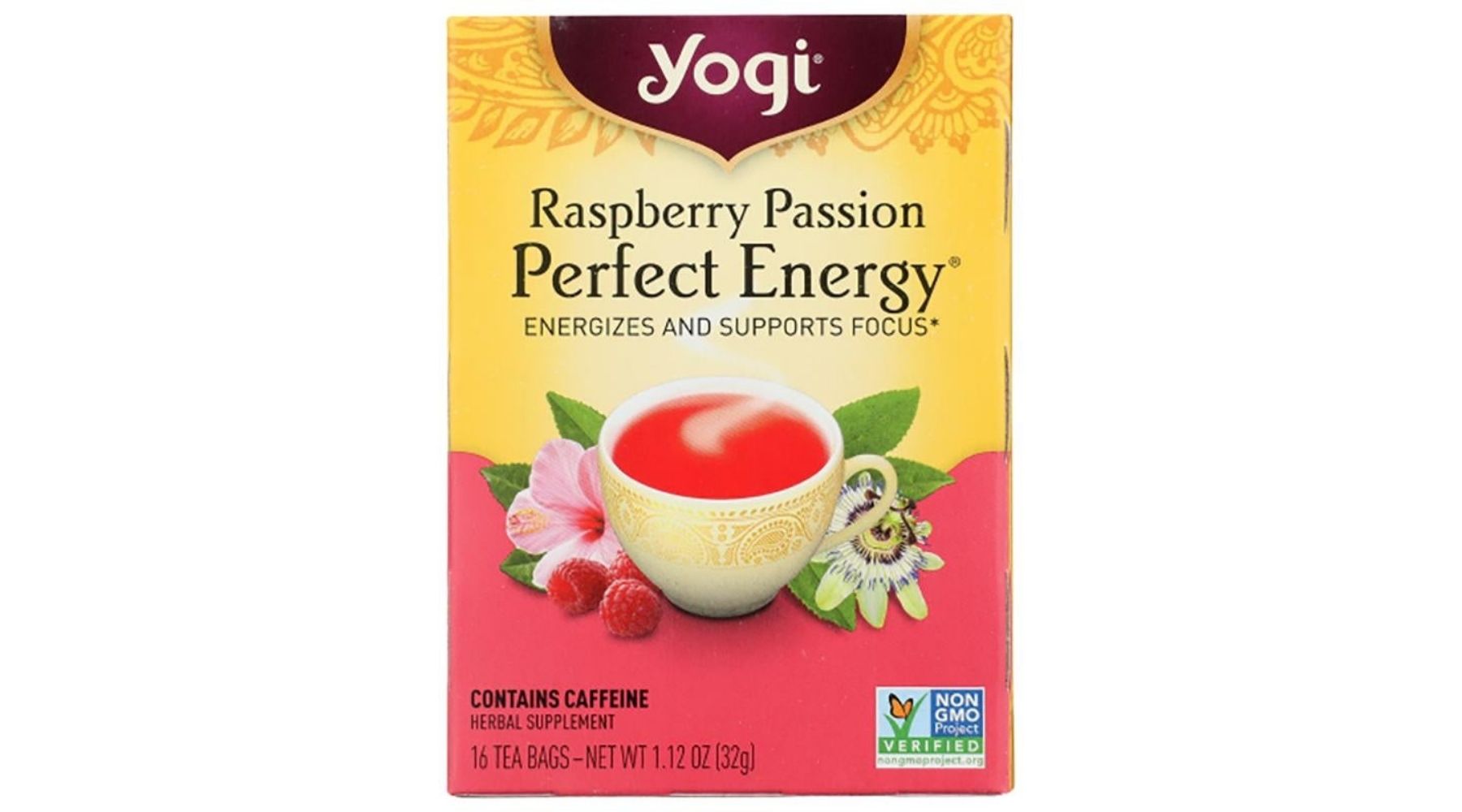 Yogi Tea - Raspberry Passion Perfect Energy, 16 Bags, 1.1 oz - buy now