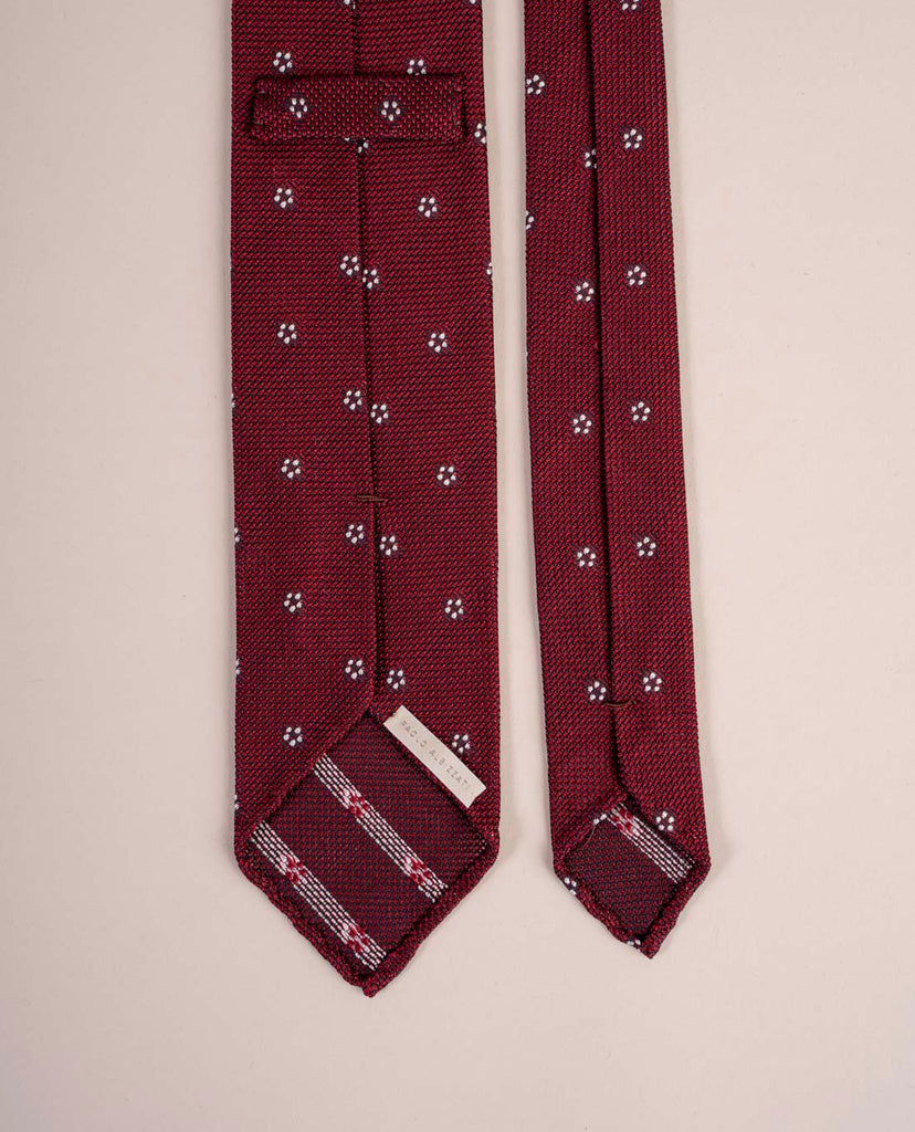 Louis Vuitton Silk Stripe Burgundy Tie - Vintage Lux