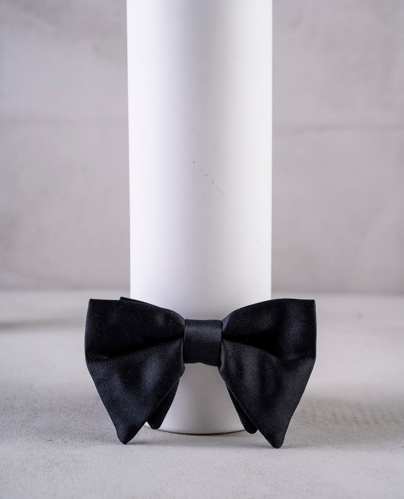 Silk Pre-tied Bow Tie grey ceremony