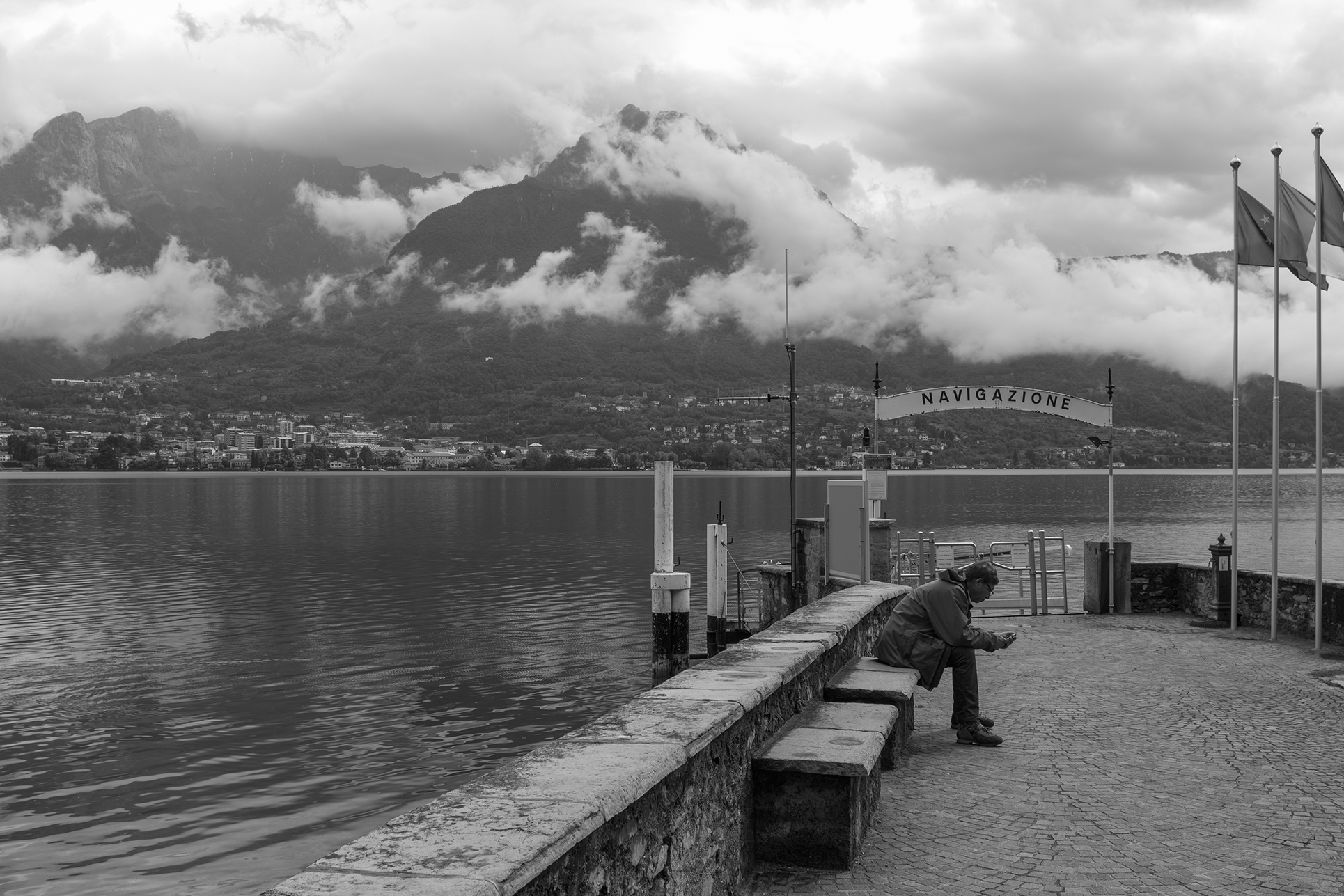 Lake Como by Pentax K-3 III Monochrome