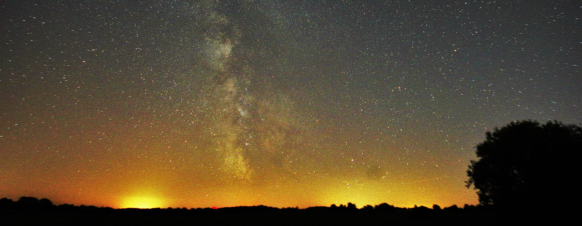 Milky Way photographed with Pentax and O-GPS2