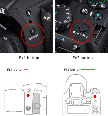 Pentax KF DSLR camera customization tools