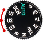 Pentax KF DSLR camera Wheel for USER Mode