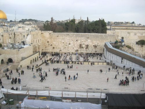 The Western Wall or Wailing Wall