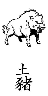 Year of the Earth Boar