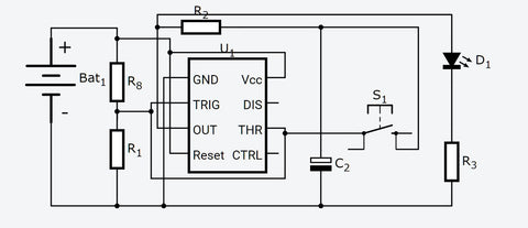 555-timer-in-Bistable-Mode-circuit-diagram