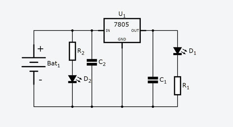 5-Volt-Regulated-Power-Supply-circuit-diagram