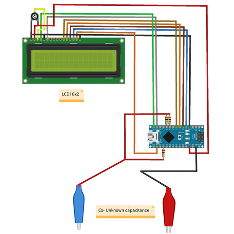 Ceramic Capacitor with Arduino block Diagram