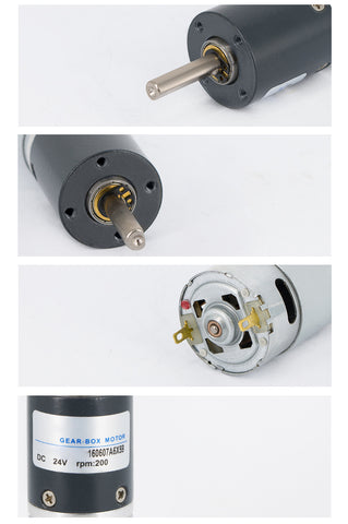 DC Geared full copper industrial grade motor 24V 28mm Diameter Gearmotor 45RPM 220RPM