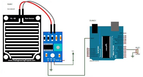 raindrop module arduino	