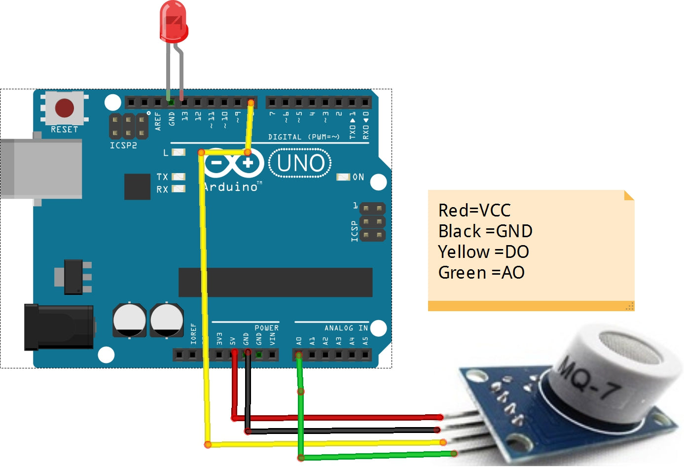 MQ-7 Sensor Module