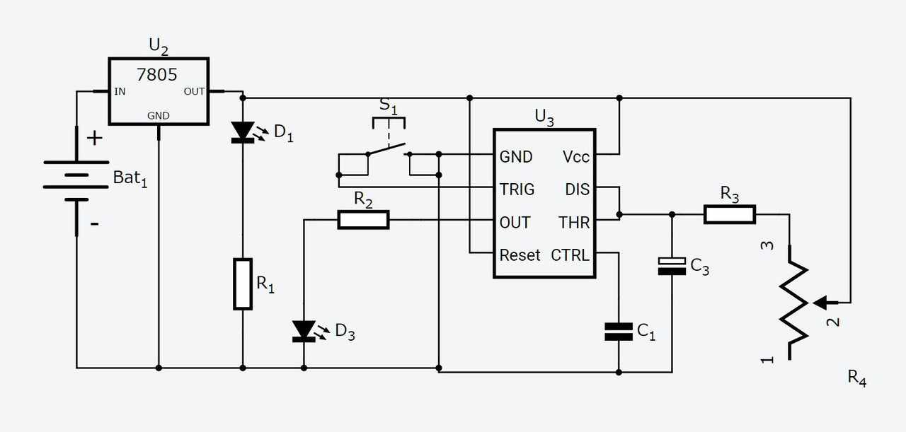 Monostable-Timer-CIRCUIT-DIAGRAM