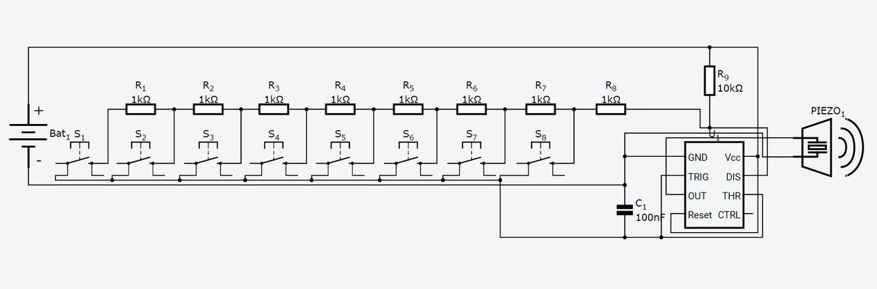 Piano-Based-on-555-timer-circuit-diagram
