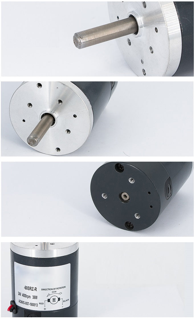 DC Geared full copper industrial grade Brushed Motor motor 24V 60mm Diameter 2000RPM 5000RPM