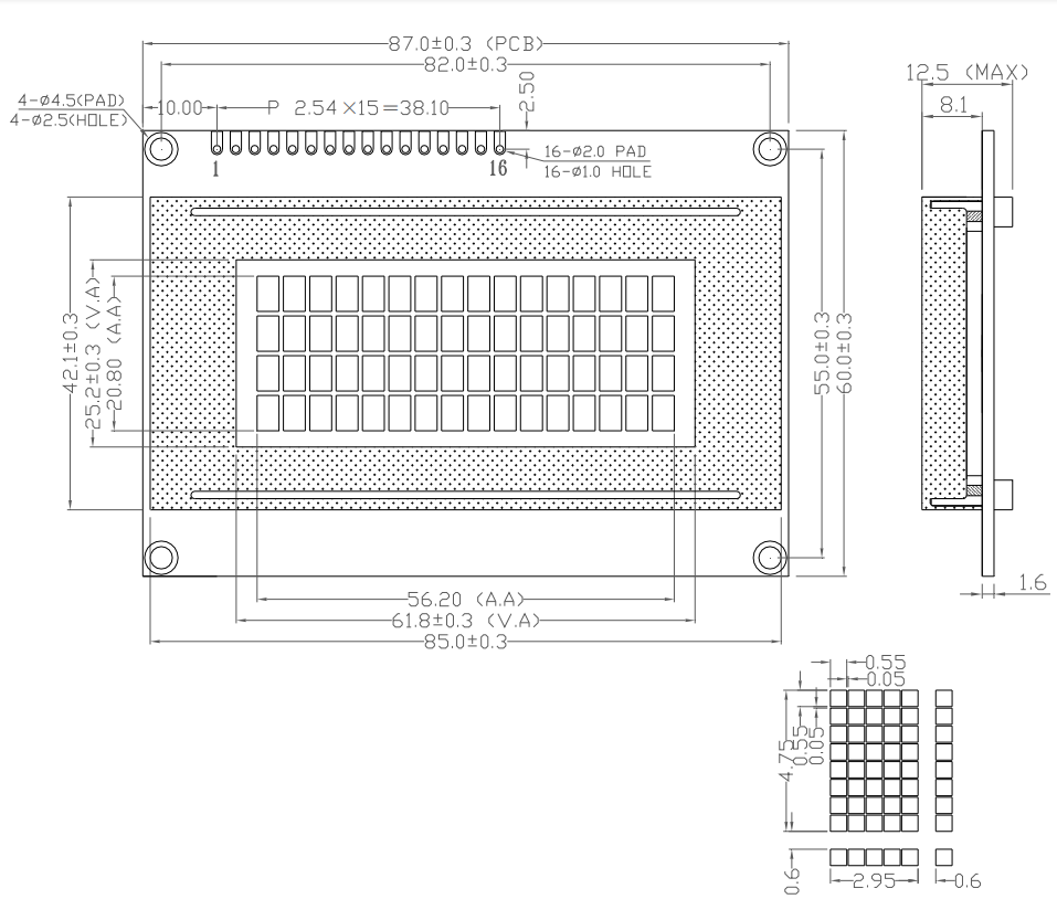 Original 16X4 JHD Character LCD Display