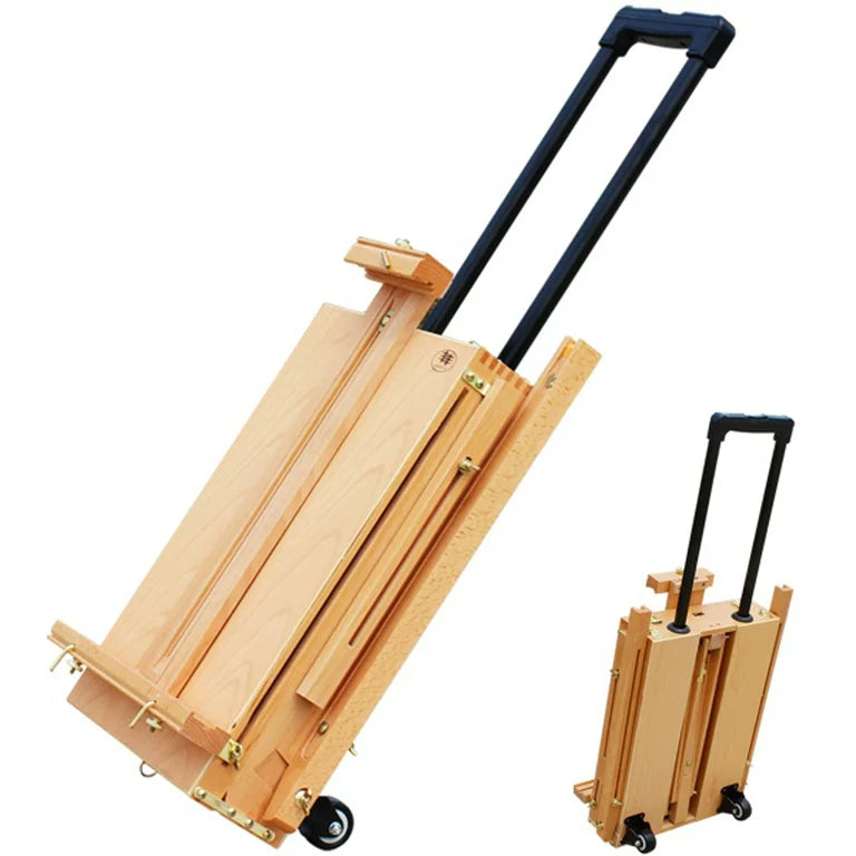 Rolling Wooden Painting Canvas Art Easel Stand — Rickle.