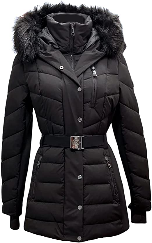 Michael Michael Kors Women's Lightweight Belted Jacket Coat With Detac –  
