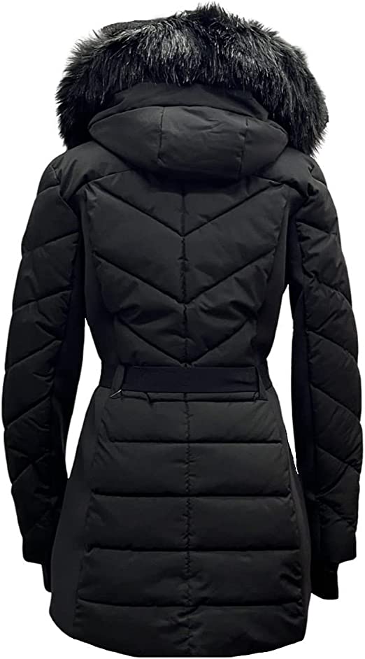 Michael Michael Kors Women's Lightweight Belted Jacket Coat With Detac –  