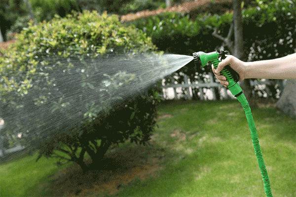 15m 50ft Expandable Garden Hose 3 Layers Of Natural Latex Flexible Water Hose With Shut Off 
