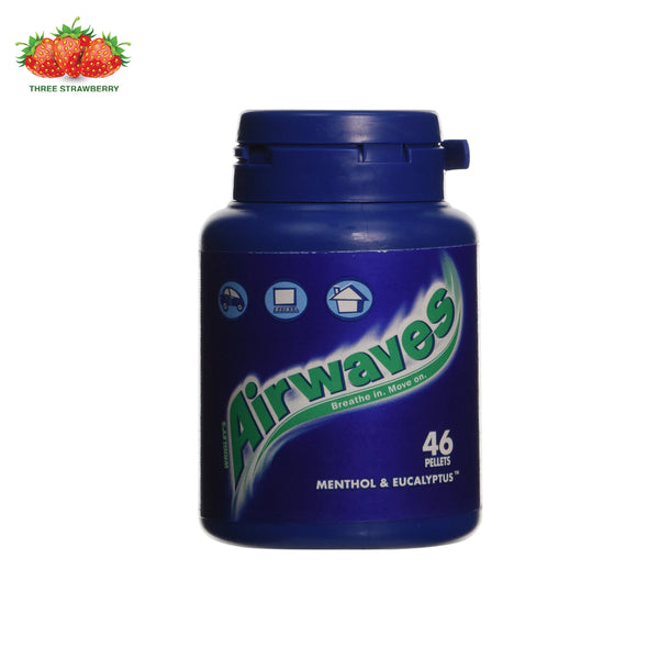  Airwaves Menthol & Eucalyptus Sugarfree Gum 10 Pellets - Pack  Of 30 : Grocery & Gourmet Food