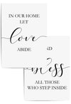 Set of 2 Hallway Quotes Wall Art