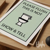 please fliush bathroom rules print