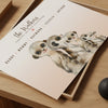 meerkat family print personalised with names