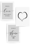 set of 3 grey bedroom prints with quote