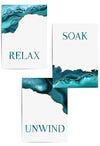 relax soak unwind teal bathroom pictures