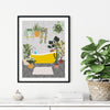 Yellow Bathroom Print