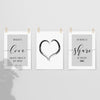 grey bedroom quotes print