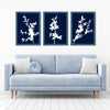 3pc over the chair blue living room prints